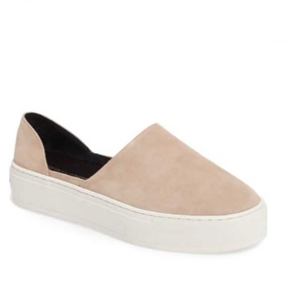 REBECCA MINKOFF Nana Platform Sahara Suede Slip On - Picture 1 of 12